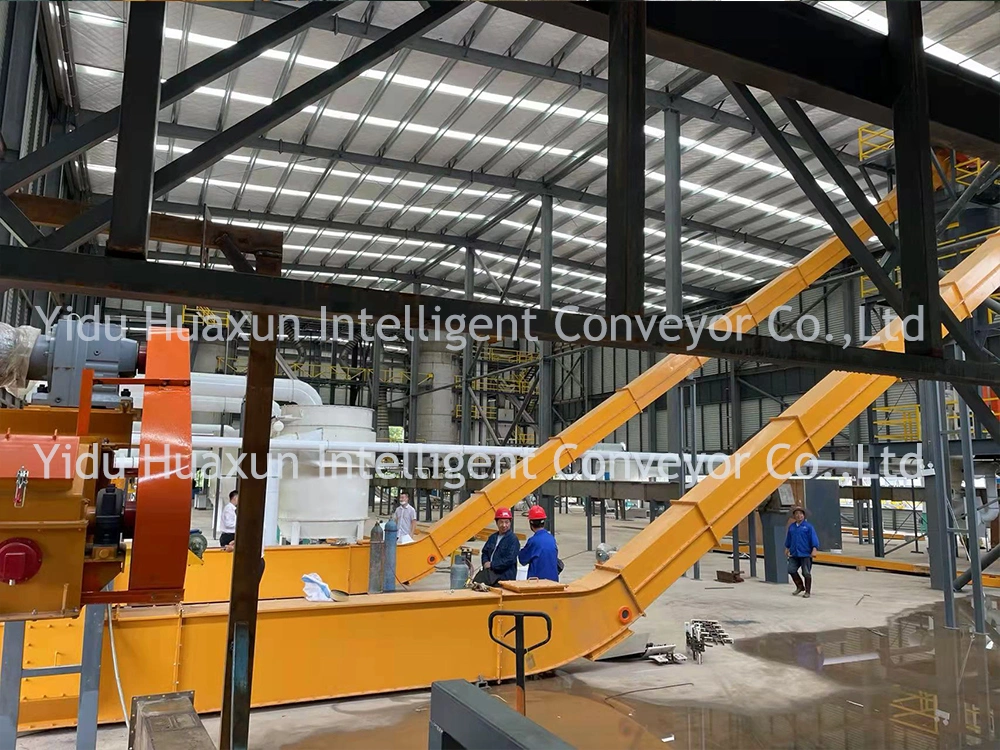 C Type Chain Scraper Conveyor with Inclined Angle for Grain/Coal Ash/Chip Industry